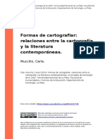 Muccillo, Carla (2010) - Formas de Cartografiar Relaciones Entre La Cartografia y La Literatura Contemporaneas PDF