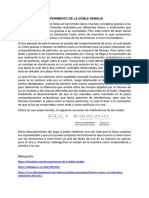 Experimento de La Doble Rendija PDF