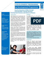 UNDP Ethiopia Fact Sheet - Entrepreneurship Development Programme PDF