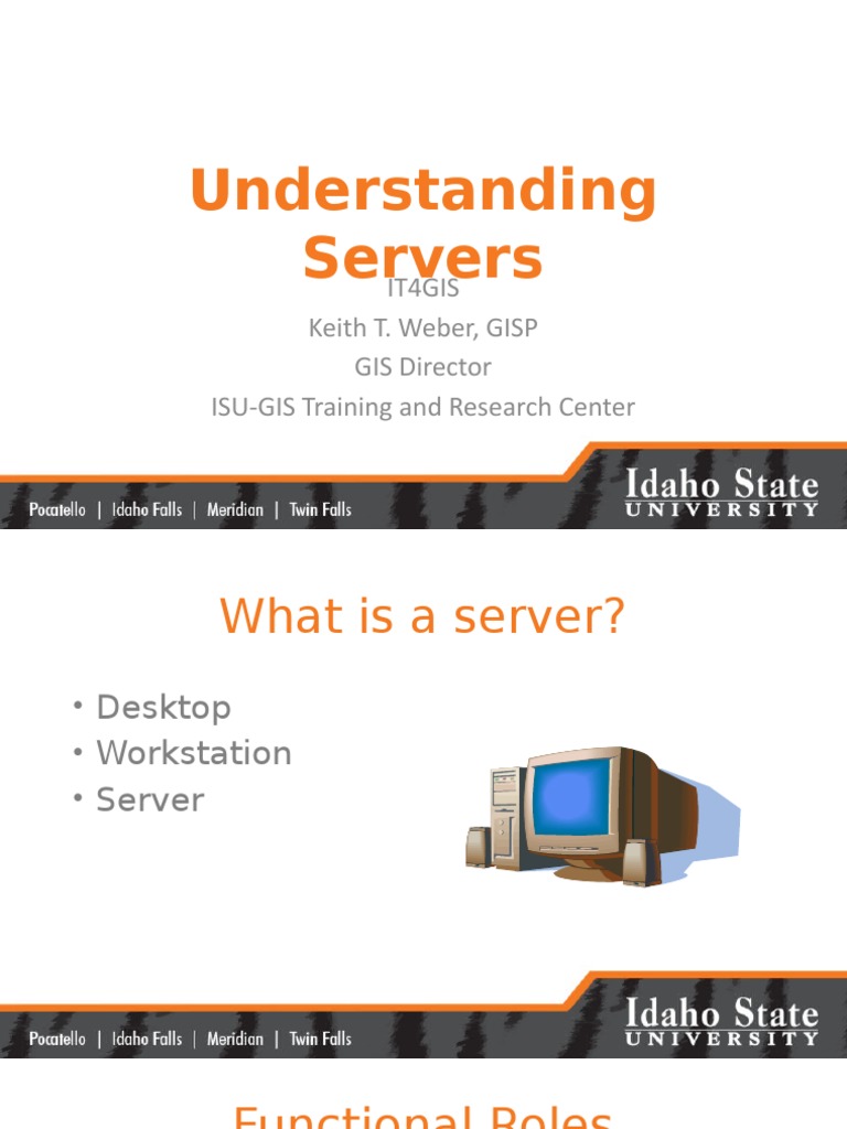 Understanding Server Roles in GIS | PDF | Geographic Information System ...
