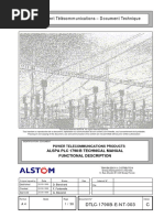 Département Télécommunications - Document Technique: Alspa PLC 1790/B Technical Manual Functional Description