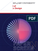 School of Graphic Design Program Brochure