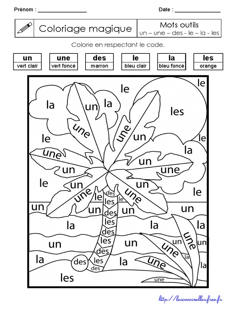 Coloriage Magique Ce2 Français Pdf Colmag Motsoutils Laleununedesles PDF | PDF
