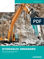 DOCUMENTHydraulic BREAKERS Tools that make people move Turning your job into more value! ADVANCED TECHNOLOGY Breaker Selection Guide (applicable carrier range and minimum required hydraulic power