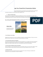 Simple Tips Design Effective PowerPoint Presentations