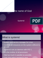 In The Name of God: Systemd