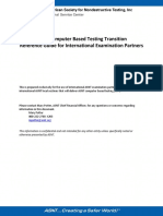 ASNT Computer Based Testing Transition Reference Guide For International Examination Partners