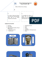 Chemical Engineering Department School Year 2019 - 2020: Tray Drier