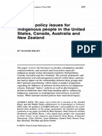 Alcohol Policy Issues For Indigenous People in The United States, Canada, Australia and New Zealand