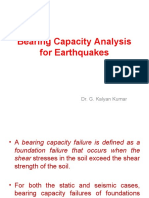 Bearing Capacity Analysis For Earthquakes: Dr. G. Kalyan Kumar