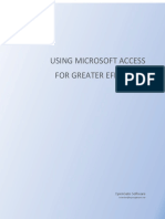 Using Microsoft Access For Greater Efficiency
