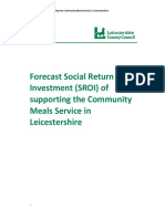 Forecast Social Return On Investment (SROI) of Supporting The Community Meals Service in Leicestershire PDF