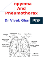Empyema and Pneumothorax: DR Vivek Gharpure