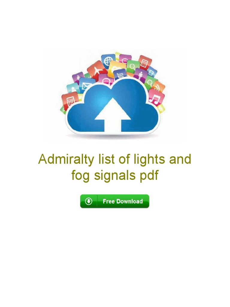 Admiralty List of Lights and Fog Signals PDF | PDF | Windows Registry ...