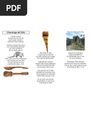 Paroles Charango Et Siku | Pdf
