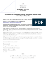 Cu Privire La Alocarea Burselor Speciale Unor Sportivi de Performanţă, Antrenori Şi Medici Sportivi