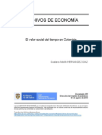 El Valor Social Del Tiempo en Colombia PDF