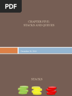 Chapter Five: Stacks and Queues: December 20, 2010