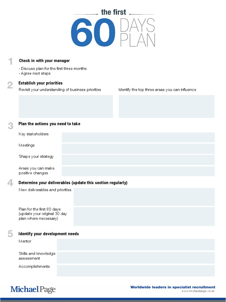 60-Day Strategic Action Plan Guide | PDF | Career & Growth | Finance ...