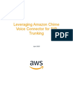 Leveraging Amazon Chime Voice Connector For SIP Trunking: April 2020