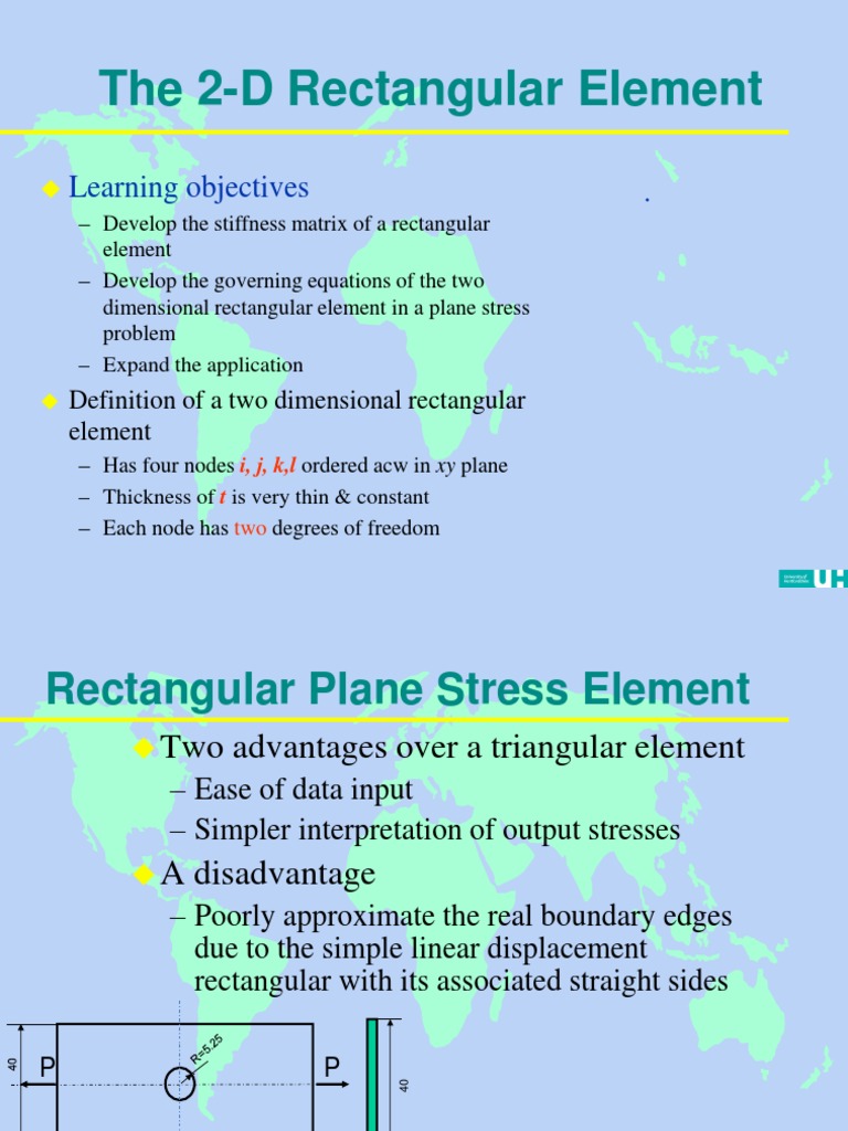 2D Rectangular Element Stiffness Analysis | PDF | Teaching Mathematics ...