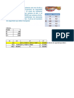 Ejercicio Inventario Probabilistico