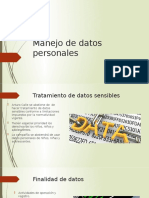 Manejo de Datos Personales