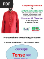 Completing Sentence: Arifur Rahman Shamim