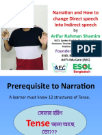 Narration and How To Change Direct Speech Into Indirect Speech