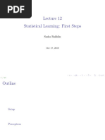 Statistical Learning: First Steps: Sasha Rakhlin