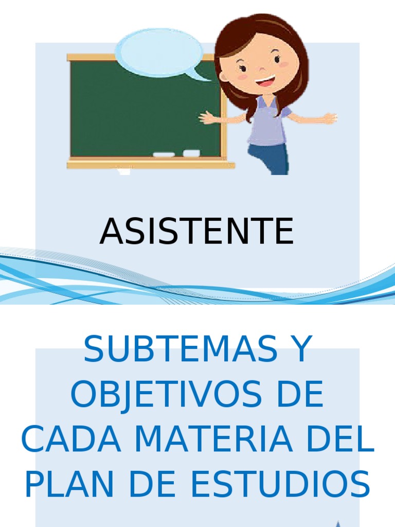Plan de Estudios para Asistentes Educativos | PDF | Educación de la ...