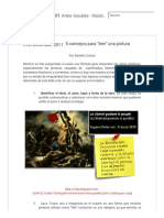 5 Consejos para Leer Una Pintura PDF