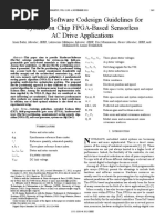 Hardware/Software Codesign Guidelines For System On Chip FPGA-Based Sensorless AC Drive Applications