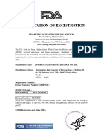 Certification of Registration