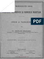 1914 - Draganu, Nicolae (1884-1939) - Doua manuscripte vechi - Codicele Todorescu si Codicele Martian.pdf