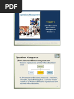 Chapter 1 - Productions and Operation Management - Question 1