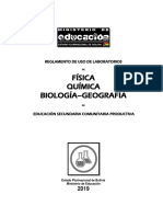 Reglamento de Laboratorios de Física, Química y Biología PDF