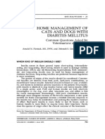 Home Management of Cats and Dogs With Diabetes Mellitus: Common Questions Asked Veterinarians and Clients