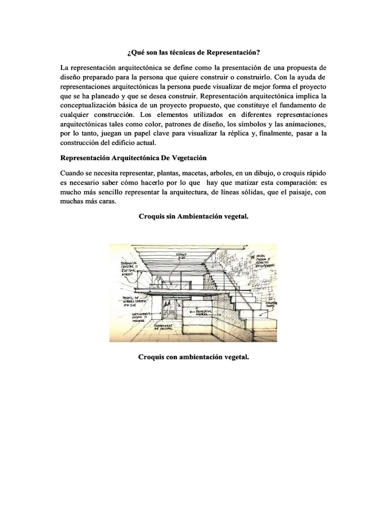 Tecnicas de Representacion Arquitectonica | PDF | Dibujo | Medios de arte