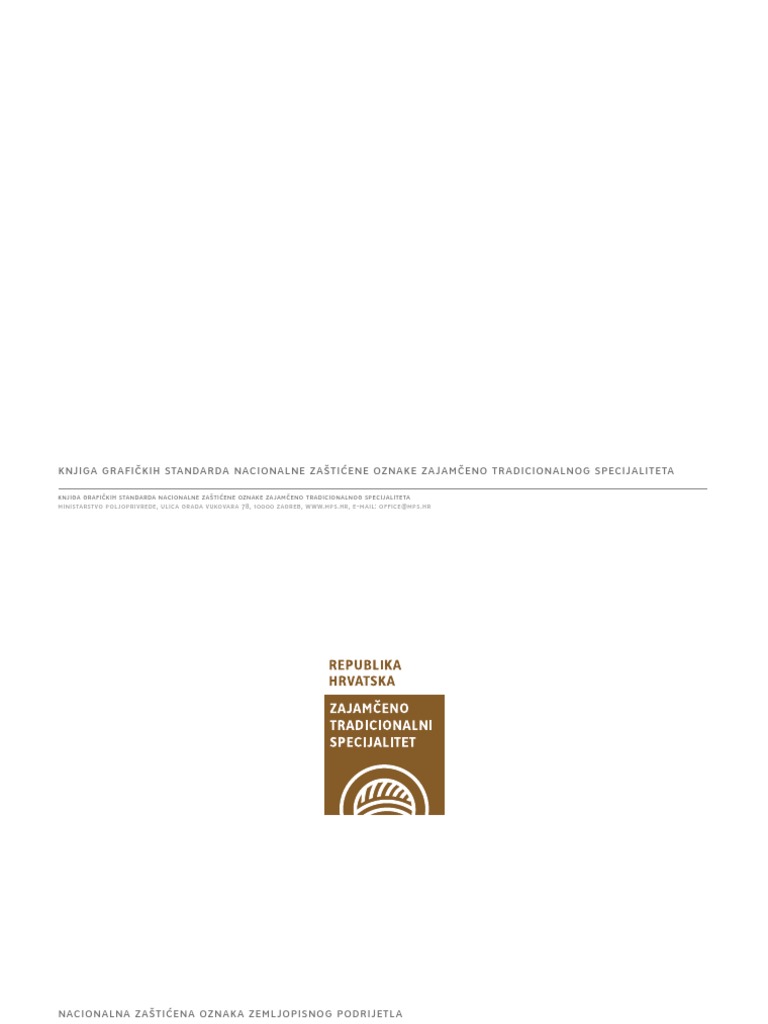 OZNAKA SPECIJALITET - Graficki Standardi Novo PDF | PDF