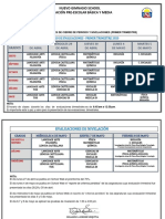 Horario de Evaluaciones y Nivelaciones-Primer Trimestre