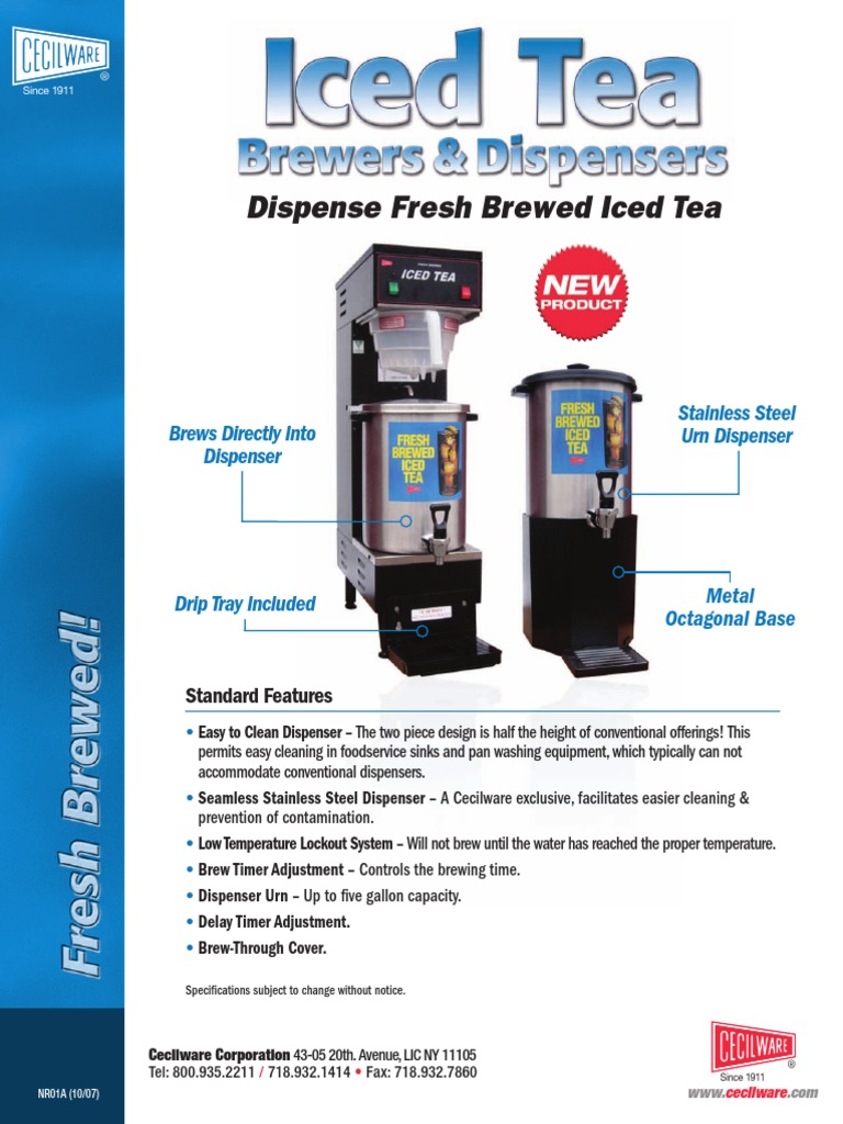 ICE Tea Machine PDF Manufactured Goods Nature