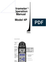 Ultrameter Operation Manual Model 4P: Myron L