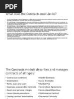 What Does The Contracts Module Do?