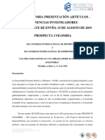 Convocatoria Ponencias Investigadores - Prospecta Colombia 2019