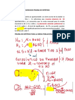 Ejercicios Prueba de Hipótesis