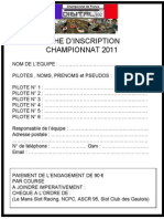 Inscription Course Champion Nat de France 2011-1