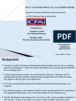 "Financial Statement Analysis Using Uk Gaap Principl