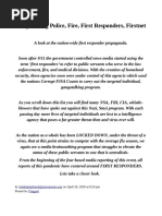 Gangstalking Police, Fire, First Responders, Firstnet