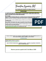 Formato de Pedido Clementina Organicos Listado Actual 2020 Apartir 25 de Marzo FINAL